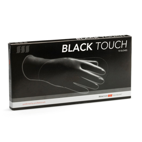 Latex Gloves Black Touch